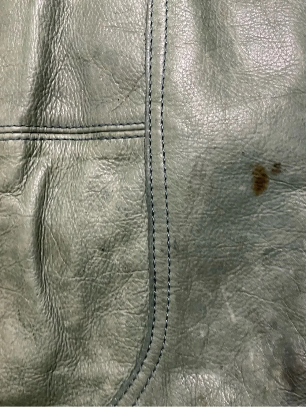 Maurizio Taiuti Sage Green Leather Crossbody Tote - Picture 15 of 15